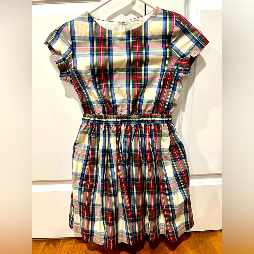 J.Crew Crewcuts plaid dress size 8